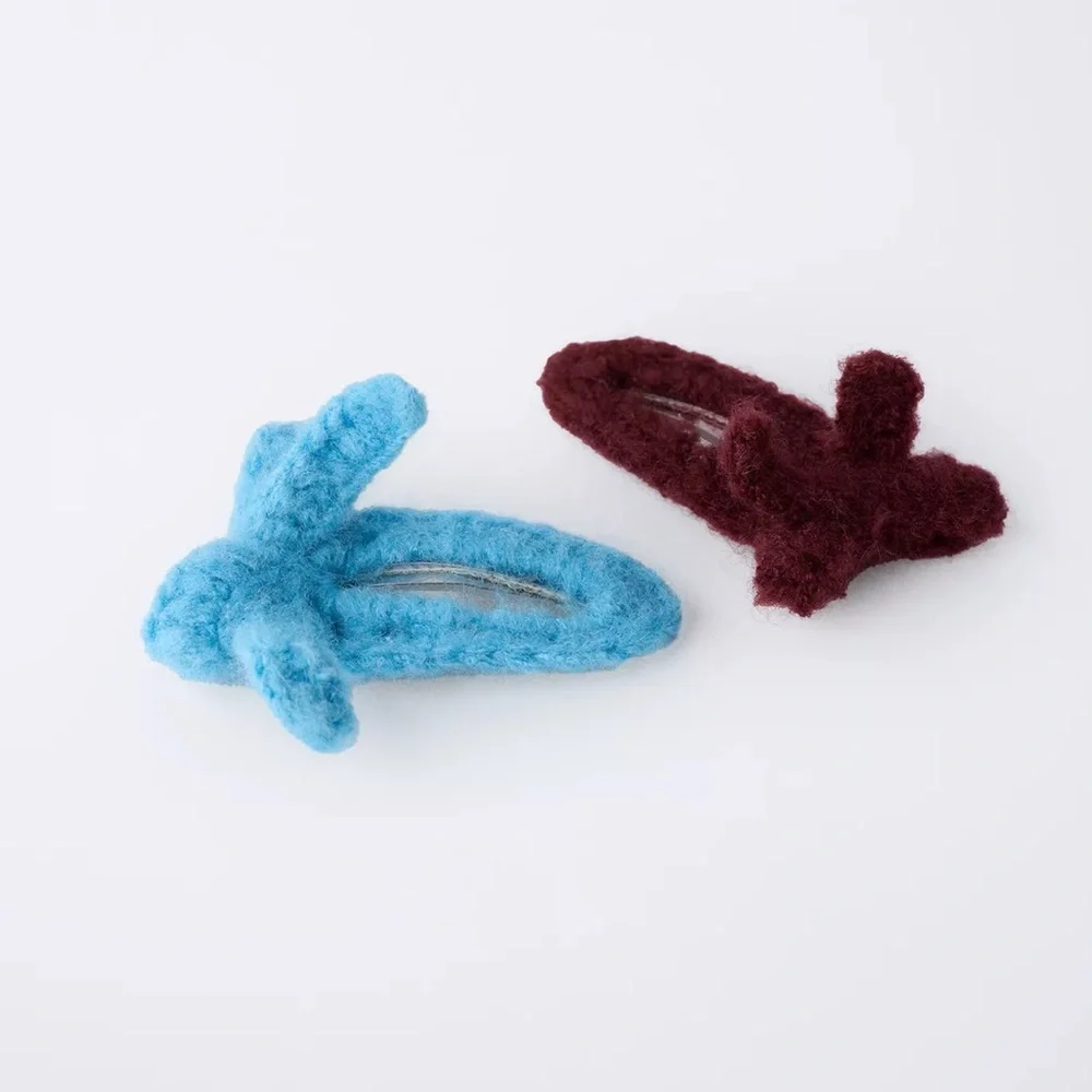 Zara kids, pack of two bow point barrettes